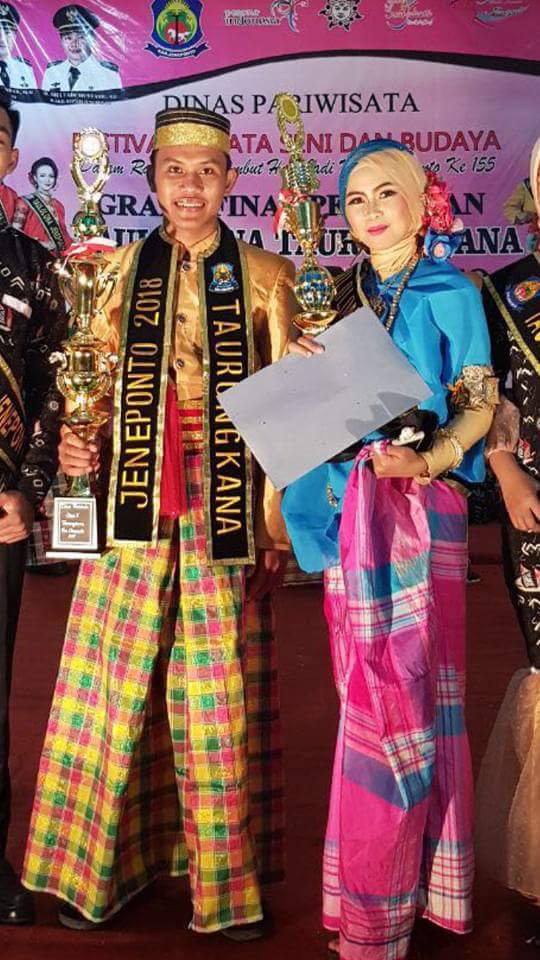 Gambar Mahasiswa FUFP Juara I Taulolona Kabupaten Jenneponto